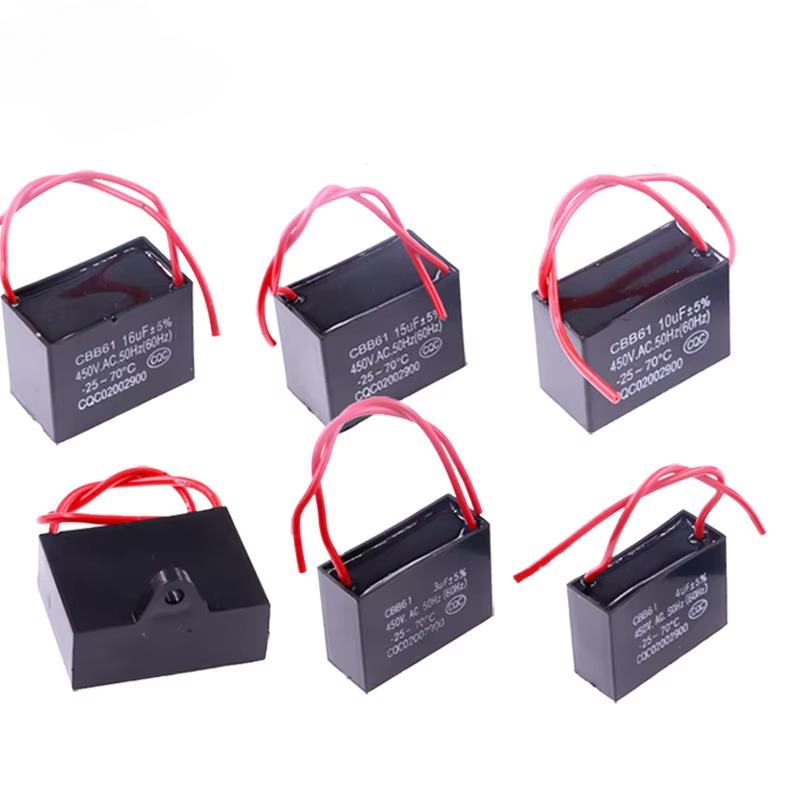 CBB61 Kondensator 450V Anlaufkondensator für Ventilatoren 450vac Ventilatorkondensatoren 1UF/1.2UF/1.5UF/2UF/2.5UF/3UF/4UF/5UF/6UF/10UF