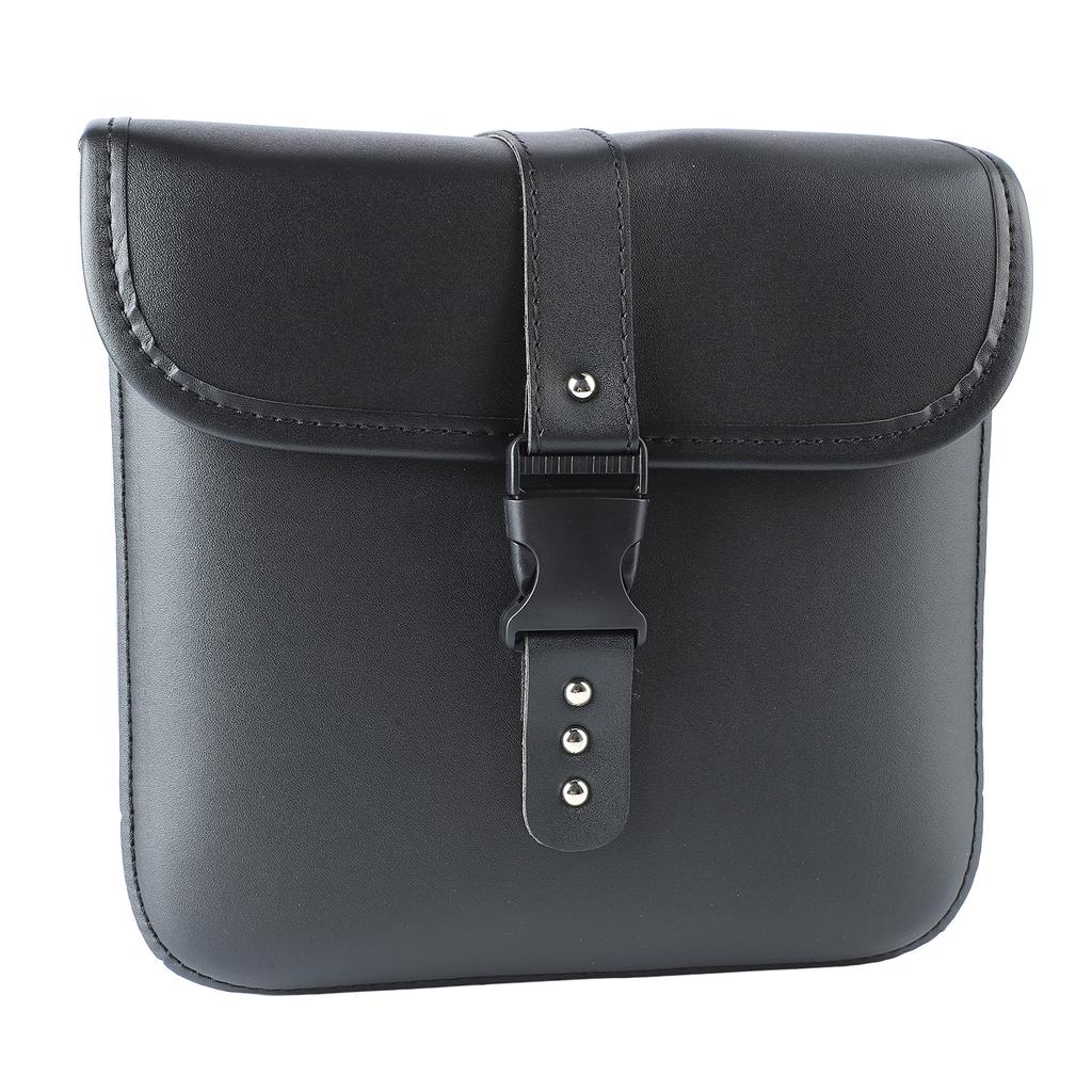 1Pair Motorcycle Saddlebags Waterproof Wear Resistant PU Leather Side Tool Bag for Motorbike