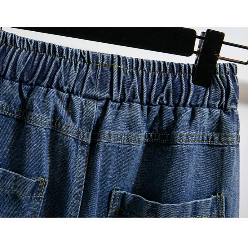 Dimanaf 2025 Podzim Nadměrné velikosti Harlen Džíny Nové Dámské Oblečení Modré Módní Volné Sklady Vintage Kalhoty