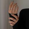 Retro S925 Women's Open Chain Ring - European American Celebrity Style, Cool and Trendy Index Finger Ring.