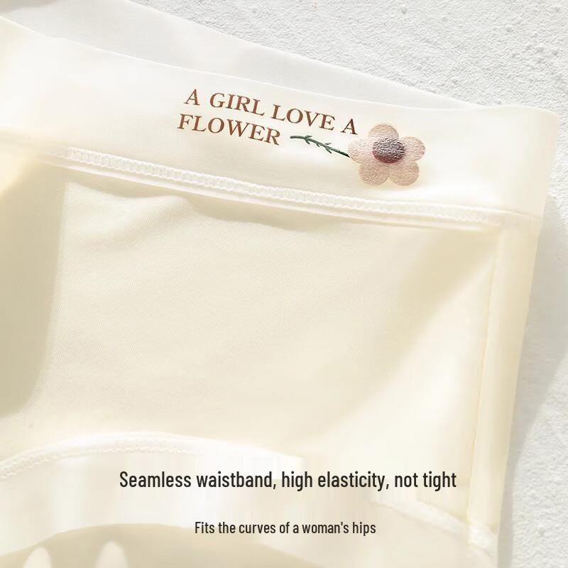 Xueqiman Women's Ice Silk Seamless Quick-Dry Briefs