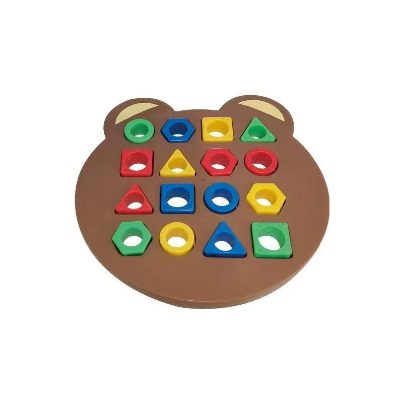 Geometric Shape Matching Puzzle, Montessori Wooden Sorting Toy For Toddlers, Educational Cognitive Training Game For Kids
