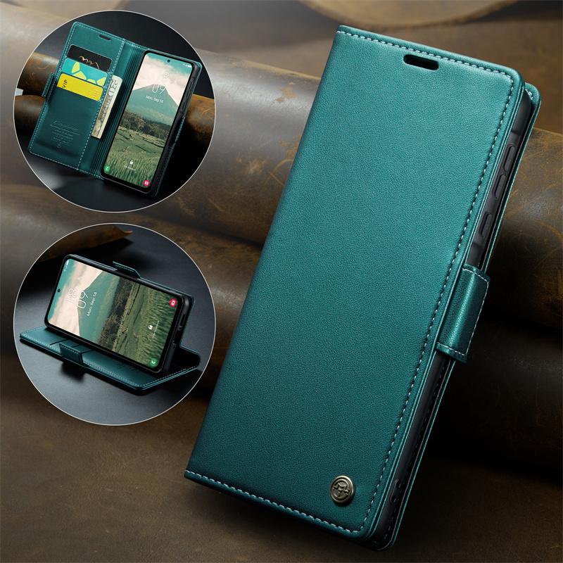 CaseMe Flip Leather Phone Case for Samsung Galaxy A57 5G A37 A17 A07 A56 A36 A26 A16 A55 A35 A25 A15 A54 A34 A24 A14 A73 A53 A13 A52 Wallet Card Cover