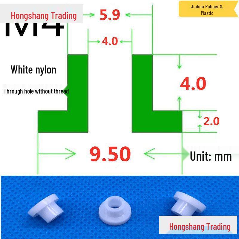 Step T-Shaped Nylon Insulating Bushing Washer, M3-M35 Thread Protection Spacer