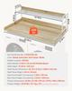 Washer Dryer Countertop with Shelf 54"x27" Wooden Washer Dryer Cover Oak
