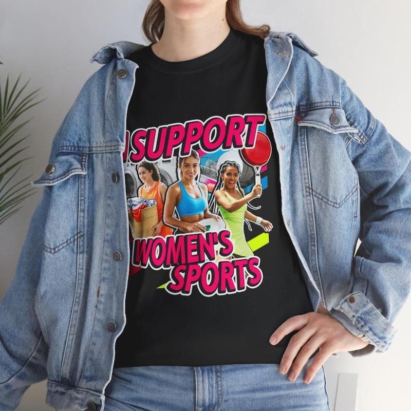 I Support Women's Sport Funny Offensive T-Shirt Washing Cleaning Cooking Graphic Meme Tee Embarrassing Shirt Exchange Gift