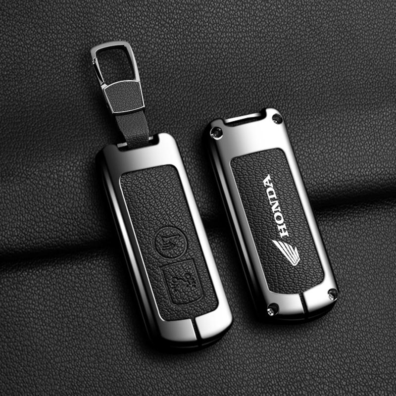 Zinc Alloy Leather Car Key Case Cover For Honda Forza 125 300 350 750 ADV Pcx 125 Xadv Super Cup SH150i SH300 Sh125 XAV Xlov
