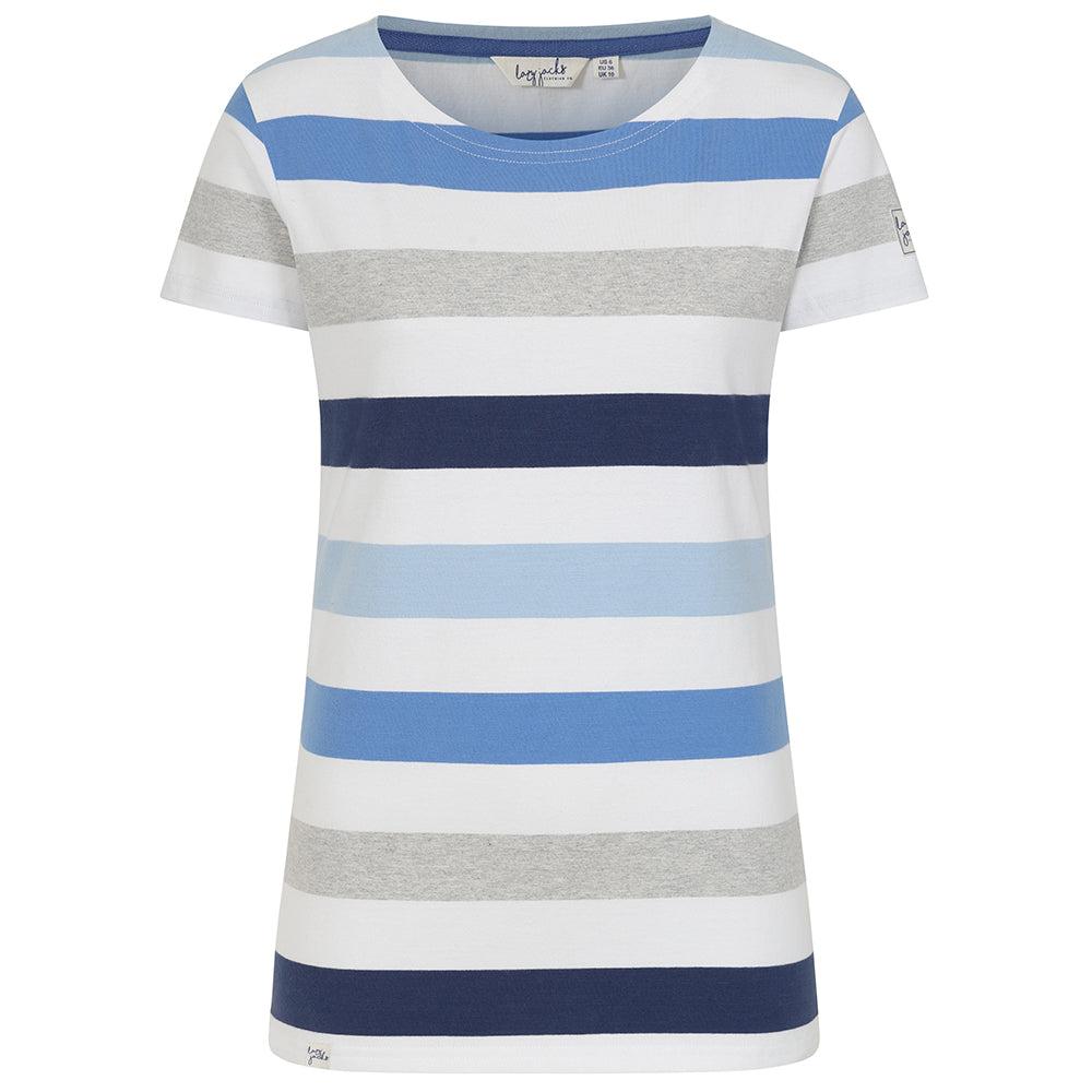 Lazy Jacks Womens/Ladies Multi Stripe Breton Top
