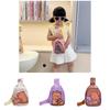 Cartoon Capybara Kids Chest Bag With Breathable Canvas For Kindergarten