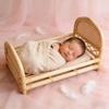 1 Piece Rattan Crib Basket Retro Baby Photography Props Professional Studio Furniture Tool Essential for Baby Photo Shooting Use