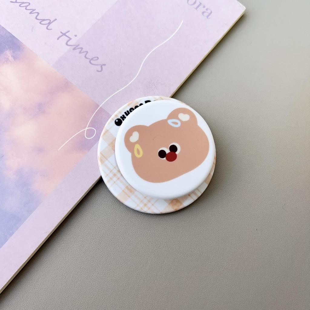 Frosted Cartoon MagSafe Magnetic Phone Stand with Telescopic Airbag Design