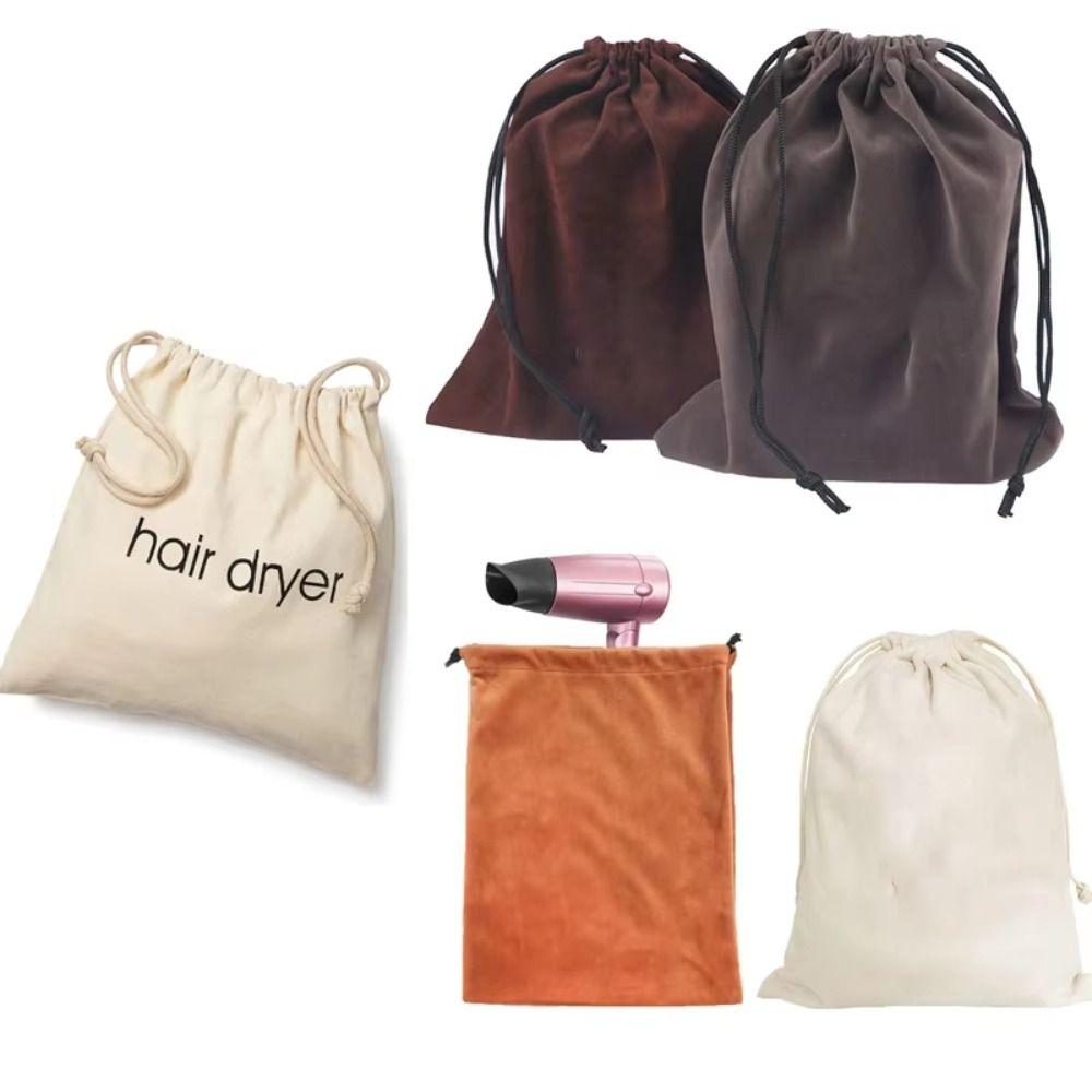 Dustproof Hair Dryer Cloth Bag Drawstring Storage Bag Portable Hair Diffuser