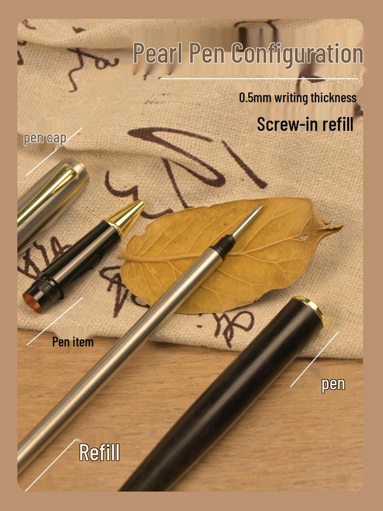 Retro Solid Wood Calligraphy & Signature Ink Pen