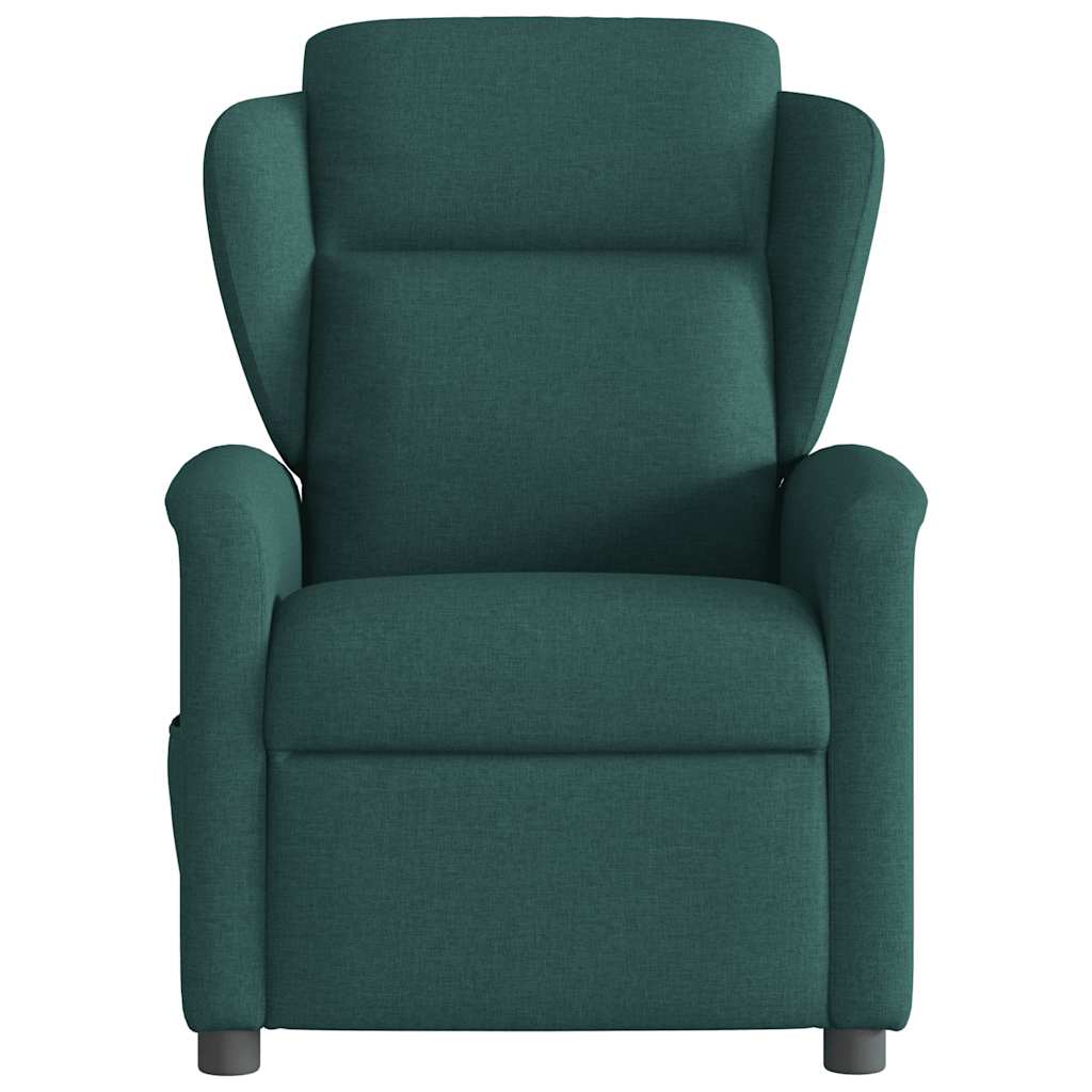Electric Massage Chair Dark Green Fabric