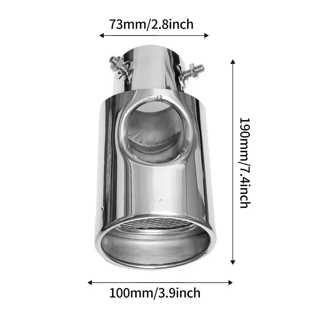 Compatible Stainless Steel Exhaust Tailpipe for Honda CRV, Highlander, Lexus, IX35, ZhiPao SUVs