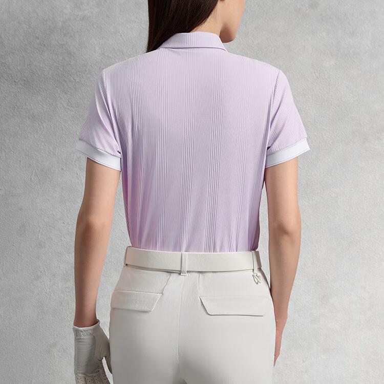 FILA Golf Classic Versatile Casual Sports Fit Breathable Lightweight Stretch Short Sleeve Polo Shirt Women tops A11W535117F-VT