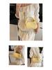 Versatile Striped Pleated Handbag - Women's 2025 Fashion Small Square Shoulder Bag