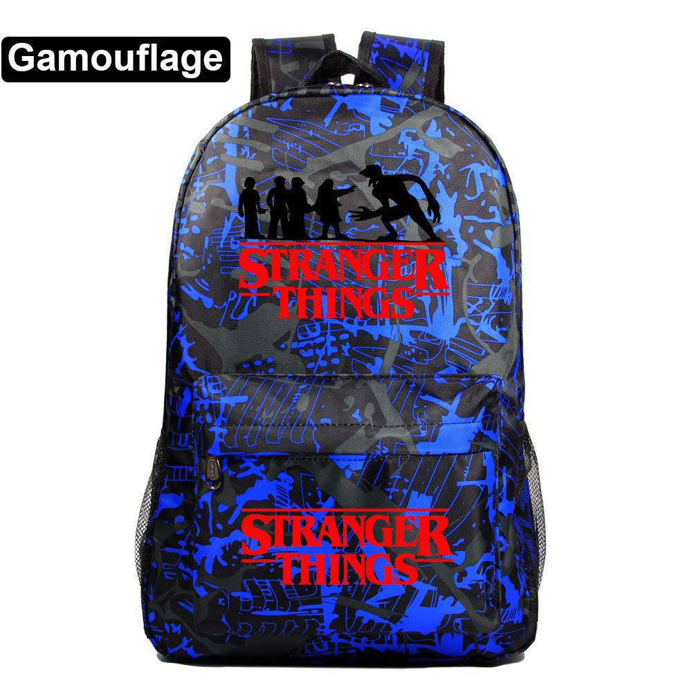 Stranger Things Student Backpack, Men's and Women's Casual Backpack CLE