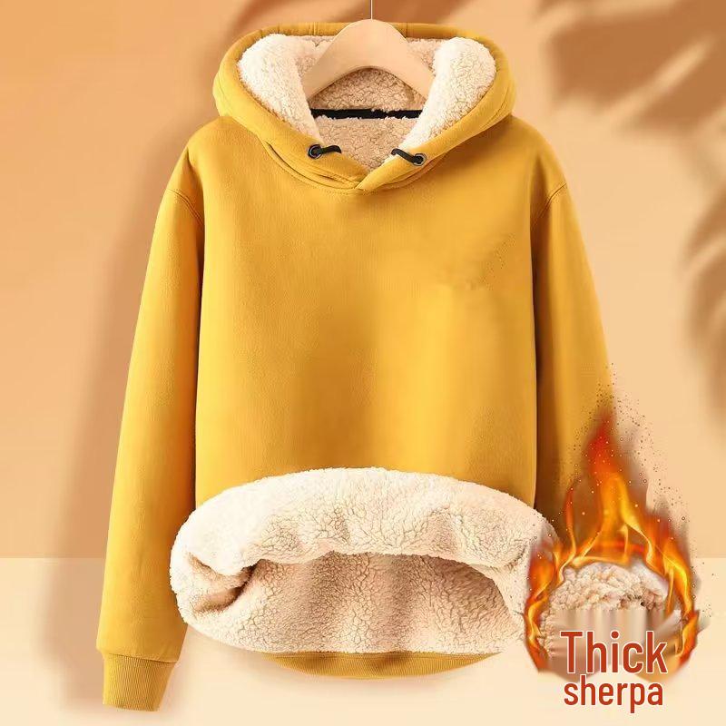Men's Trendy Winter Lambswool Fleece Hoodie