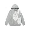 European and American 100%Cotton Foam Printed Hoodie Men's and Women's Hoodies
