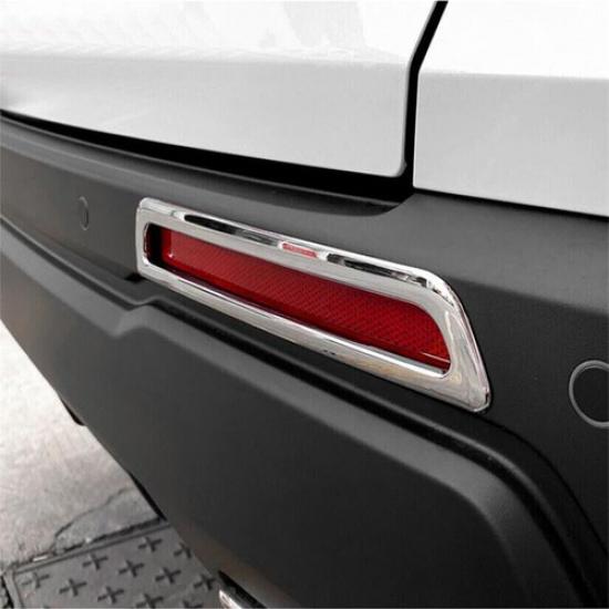 Chrome 2PCS Rear Fog Lamp Bumper Light Cover Trim For Honda CR-V CRV 2023 2024