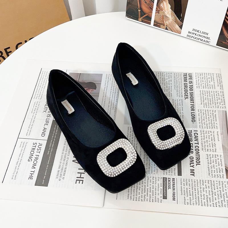 

Французские туфли-лодочки со стразами женские вечерние туфли весенние в стиле маленькой феи с юбкой туфли-бобы на одном педале женские туфли 40