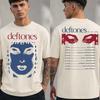 Vintage Deftones Eu Uk 2026 Tour T-Shirt Beidseitiger Augen Grafikdruck Unisex Rockband Übergroß Kurzarm Streetwear T-Shirts