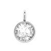 10pcs 6mm Gold Stainless Steel Birthstones Charms Pendants for Necklace Bracelet Jewelry Making DIY Rhinestone Crystal Beads