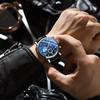 Men's Watch Genuine Leather Strap 3ATM Waterproof black Roman Numerals Analog Display Luminous Calendar Quartz Casual Business Fashion Accessory -