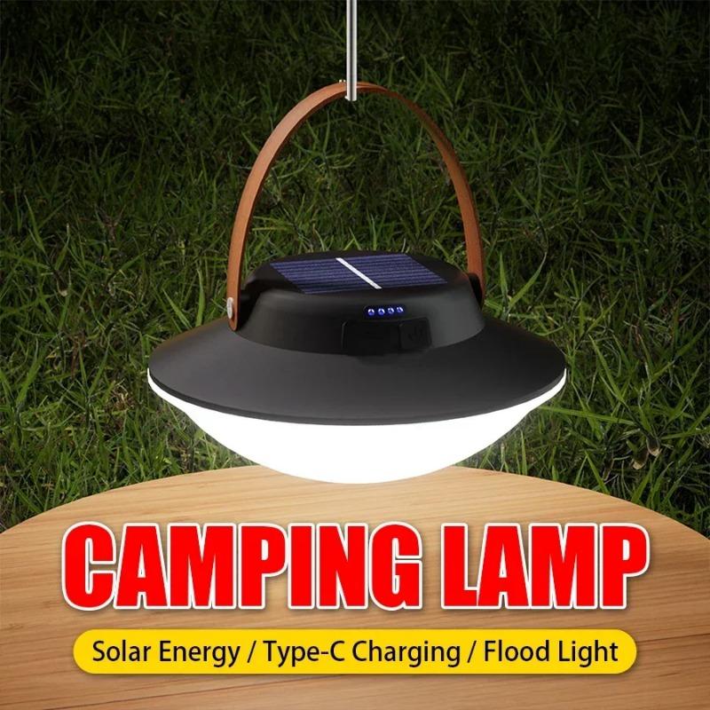 Retro Portable Camping Lantern Waterproof Emergency Light 3 Modes Hanging Tent Lamp Outdoor Hiking Rechargeable Flashlights