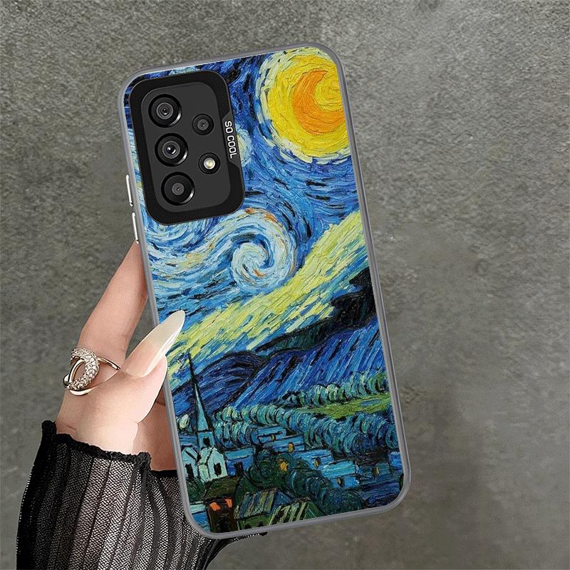 Van Gogh Oil Painting Aesthetics Soft Phone Case for Samsung A17 A16 A15 A14 A13 A57 A56 A55 A54 A53 A37 A36 A35 A34 A33 A26 A25