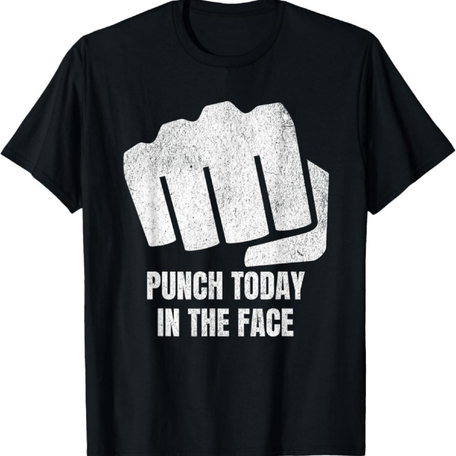 

Funny Punch Today In The Face T-Shirt XXXXXL чорний