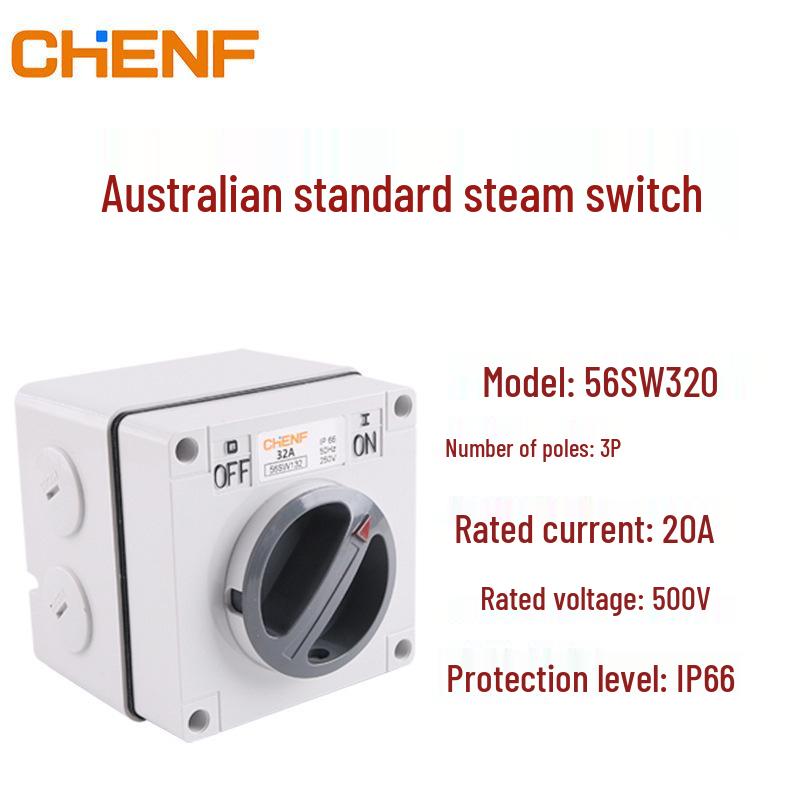 Australian Outdoor Waterproof Single-Phase/Three-Phase Knife Switch - Load Disconnection On-Off Rotary Switch