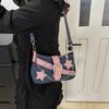 Y2k Cool Hot Girls Denim Shoulder Bags Vintage Rivet Star Women's Chain Underarm Bag Ctrasting Color Female Portable Handbag