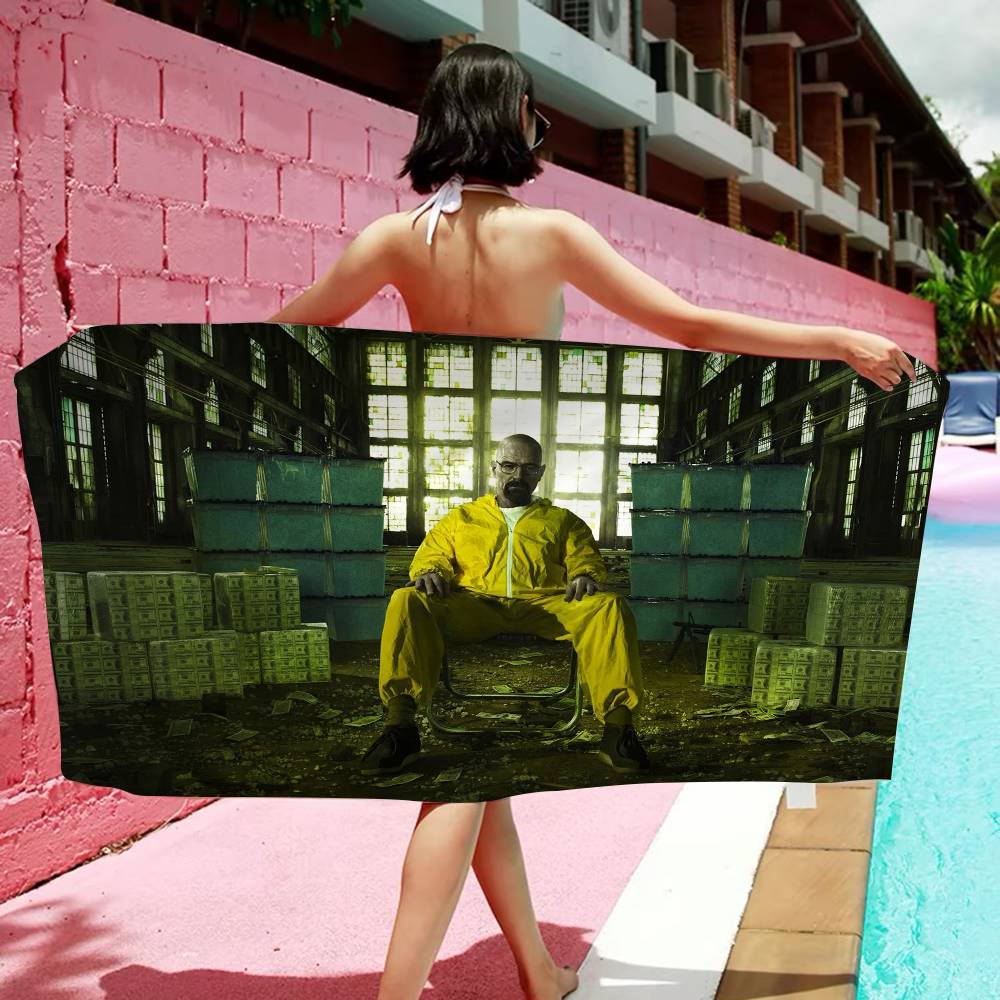 TV Play Breaking Bad Anime Beach Swimming Towel Soft Absorbent Washcloth Children's Gifts For Kids Travel Camping Gym