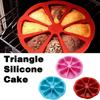 8-gaats Siliconen Driehoek Bakvorm Patisserie Portievorm Moule Gebak Pizza Gereedschap Pan Plakken Taart Gateau Gateaux Brood C7H1