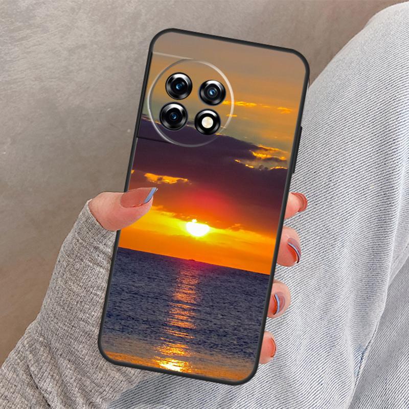 Summer Beach Sunset On Sea Cover For OnePlus 13R 13 12 12R 11 10 Pro 8T 10T OnePlus Nord 4 CE 2 3 Lite N10 N20 N30 Case