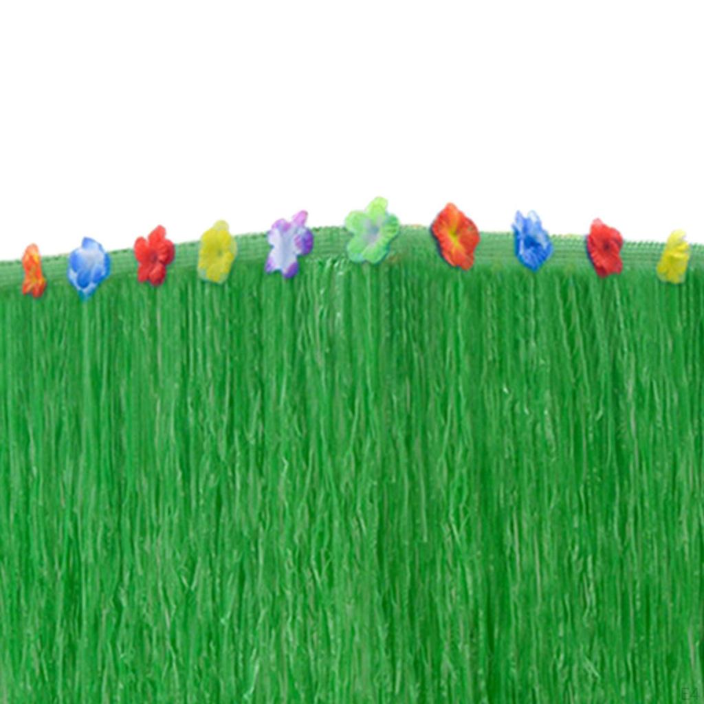 Artificial Grass Table Skirt Accs Tropical Decor Luau Party Decorations Hawaiian for