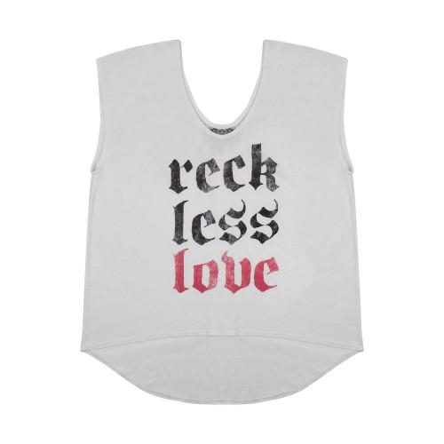 Top feminino/feminino Reckless Love Vest M branco