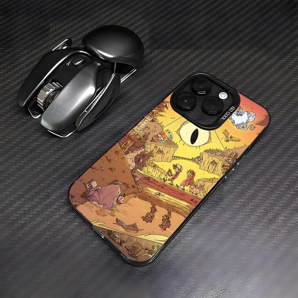 

Cartoon G-gravity Retro F-falls Phone Case For IPhone17 Air 16 15 14 Plus 13 12 11 Pro 7 8 XS Max XR Silver Black Bumper Case iPhone 11 Pro