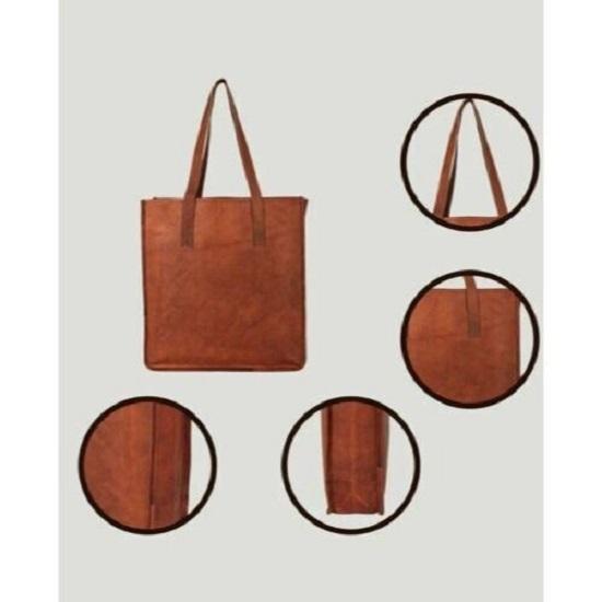 16" Handmade Purse Women Vintage Looking A Qulaity Leather Tote Shoulder Bag