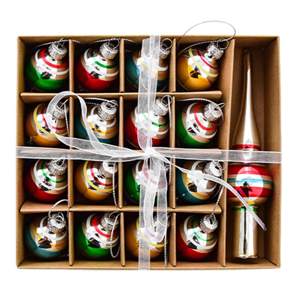 1 Set Xmas Glass Painted Santa Snowman Ornaments Hanging Ball Ornaments Unique Stained Glass Holiday Hanging Decor