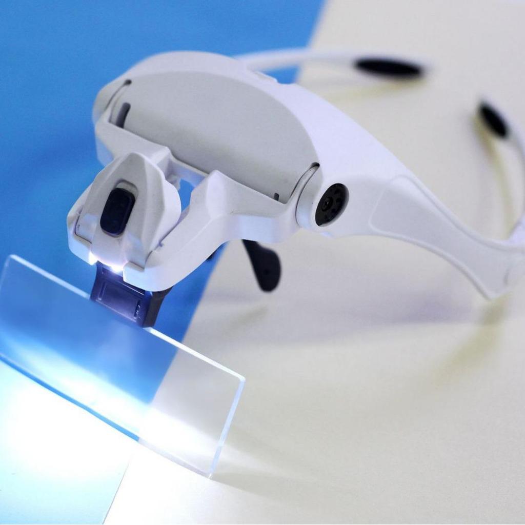Kopfmontiertes LED-Licht Lese- & Reparatur-Vergrößerungsbrille 9892B1