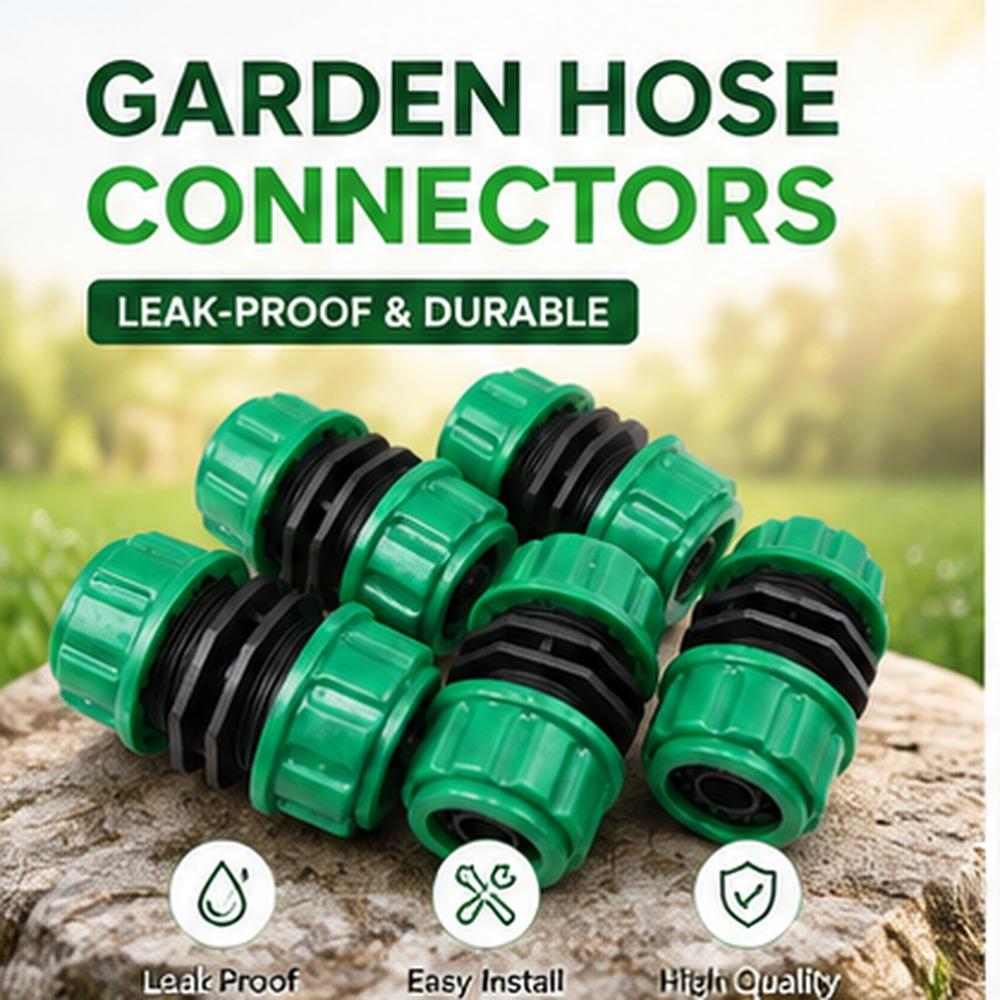 Garden Water Pipe Connector Set 5PCS Quick Connect Hose Coupling Repair Kit for Drip Irrigation Extension Lawn and Yard Watering