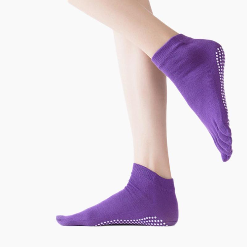 Finger Yoga Socks Non-slip Pilates Barre Grip Socks Toe Cotton Dance Sport Exercise