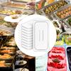 10 Pcs 1/3 Size Clear Food Pan Lids Polycarbonate Universal Handled Hotel Pan Cover Table Catering Plastic Food Pan Lid With Han