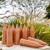 Terracotta Self Watering Spikes Vacation Plant Watering Stakes Slow Release Watering Spikes Compatible with Wine Bottles for Indoor Outdoor Plants