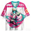 2026 Hatsune Miku Cartoon Girl Graphic Jersey Short Sleeved Fan Gift Tee Cosplay Clothing Summer Men'S And Women'S T-Shirt