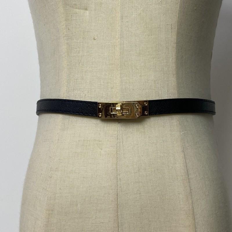 Waist Elegant Adjustable Belt For Women Featuring Stylish Pressure Lines Ideal For Blazers Skirts And