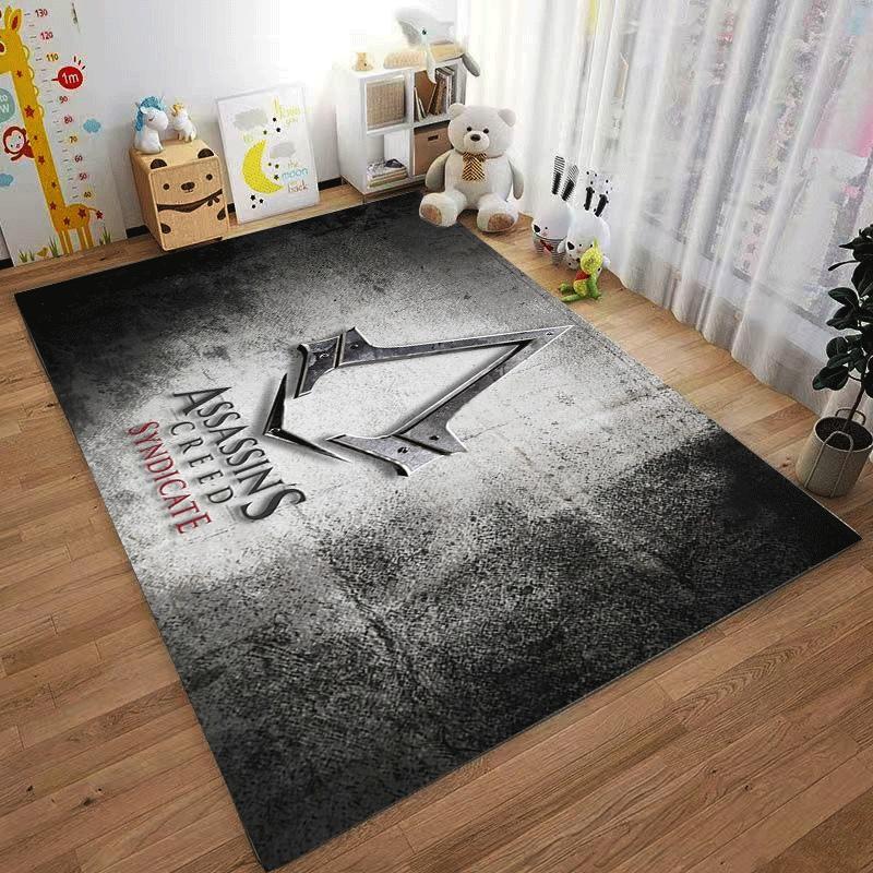Assassin's Creed Inspired Rug with Iconic Logo Design Suitable for Use As an Anti-slip Game Mat for Living Room and Bedroom Sofas